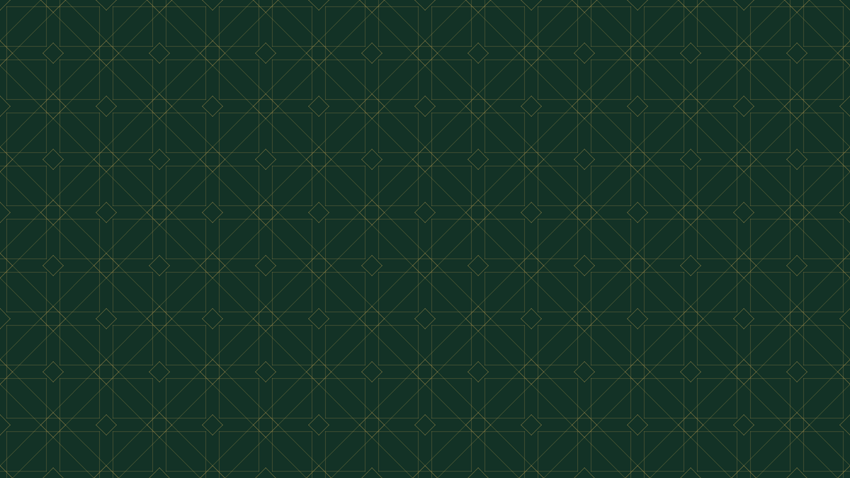 Moroccan emerald and gold geometric zellige pattern